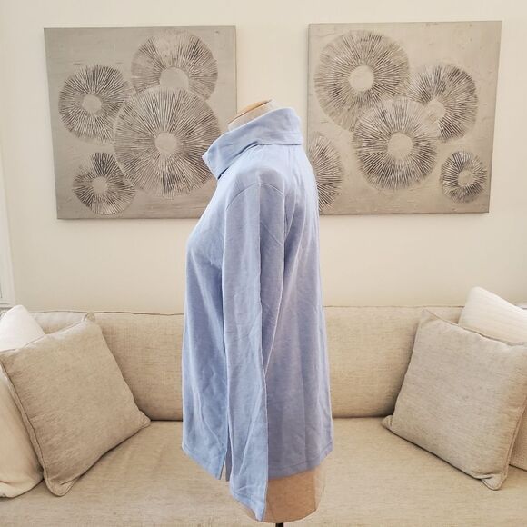 Karen Scott Sport Cowl-Neck Top sz Lg - Picture 5 of 10